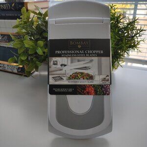 Bombay Professional Food Chopper | Stainless Steel Blades | White | Kit